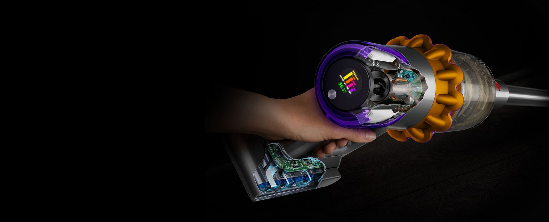 Dyson V15 LCD screen