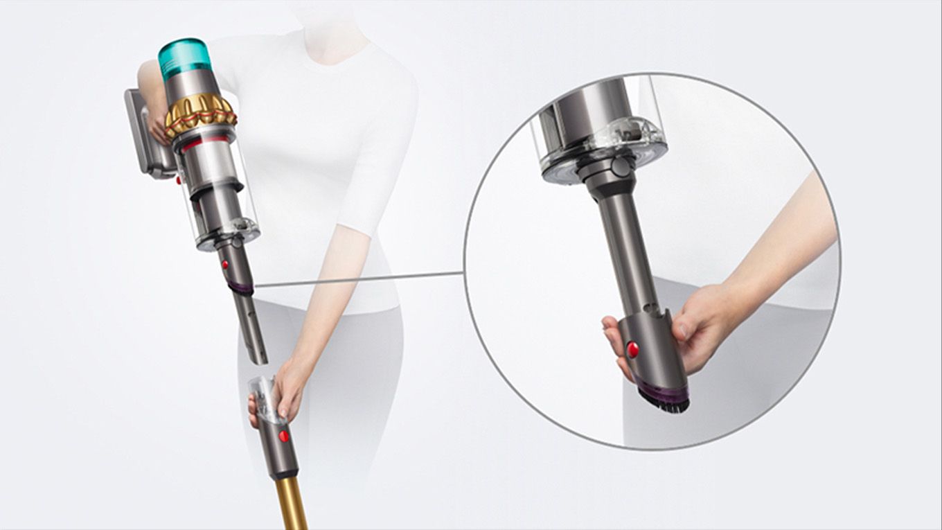 V15 Detect Absolute (Gold/Iron) cordless vacuum | Dyson Canada