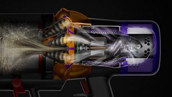 Dyson V15s Detect Submarine debris being filtered throughout the machine.