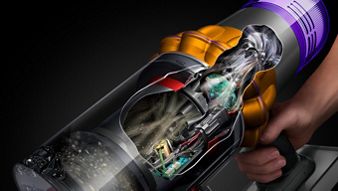 Dyson V15s Detect Submarine debris being filtered throughout the machine.