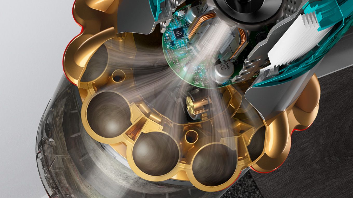 Dyson V15s Hyperdymium motor spinning