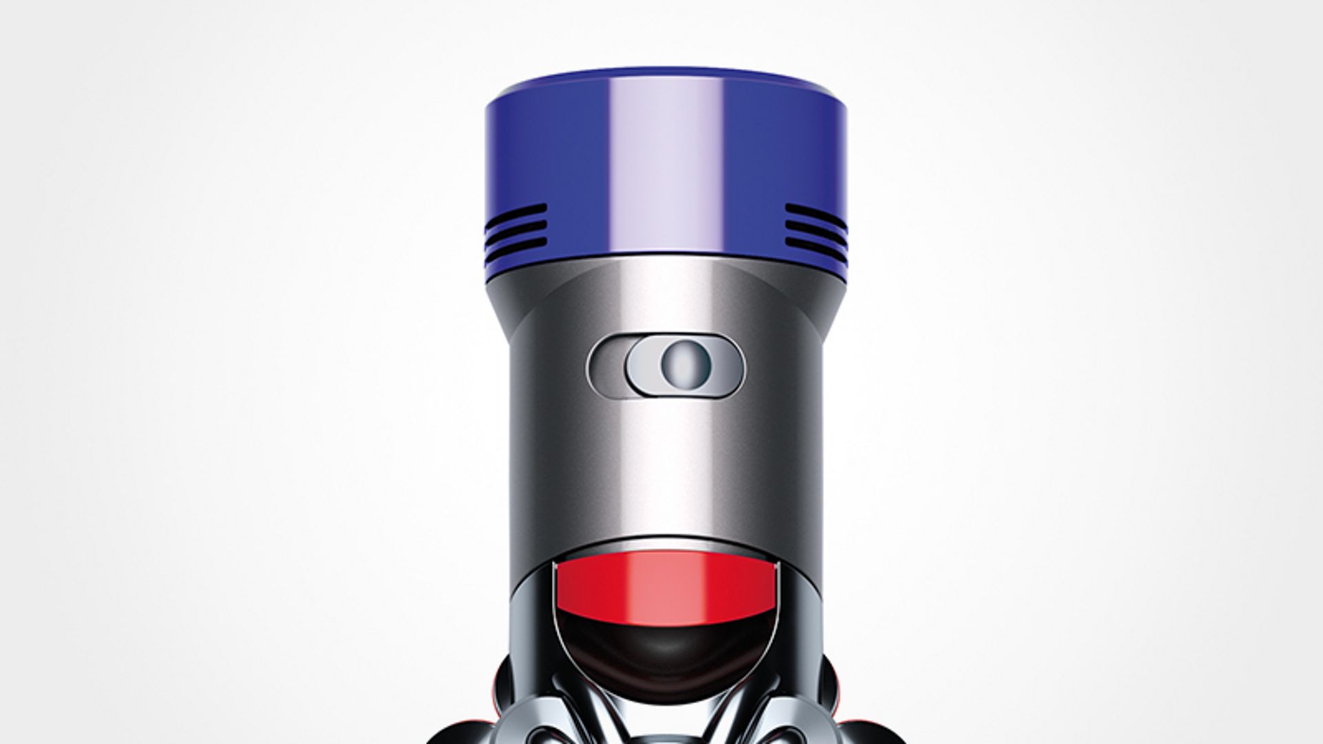 Close-up of Dyson V8 Absolute vacuum power mode switch