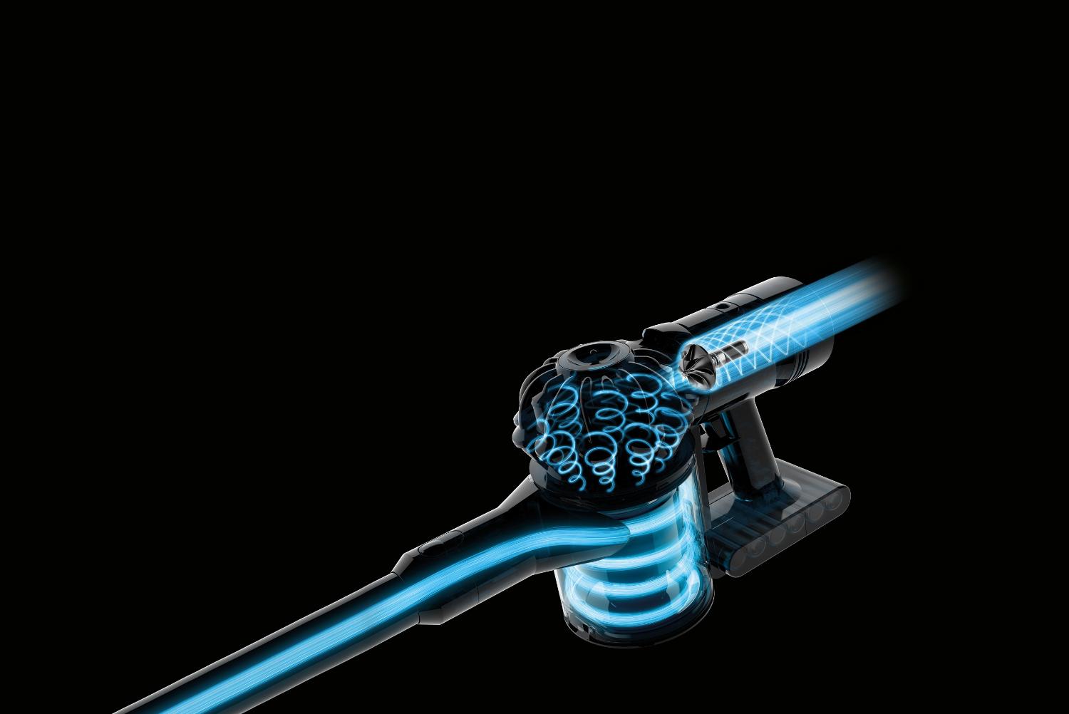 Dyson V8™ vacuum airflow schematic