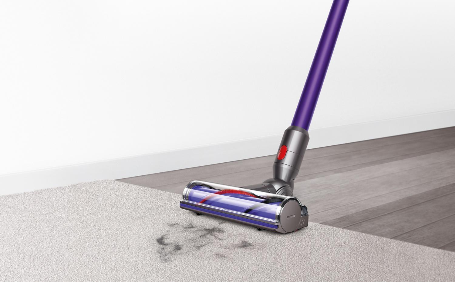 Vacuum head on carpet