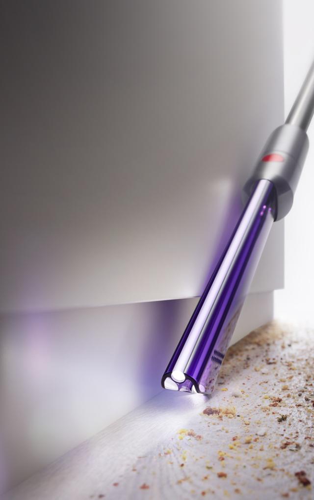 Dyson Light Pipe Crevice Tool under sofa