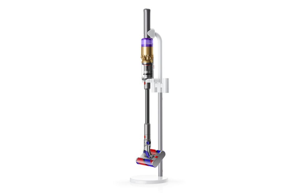 ブラケットに収納されるDyson Omni-glideクリーナー。
