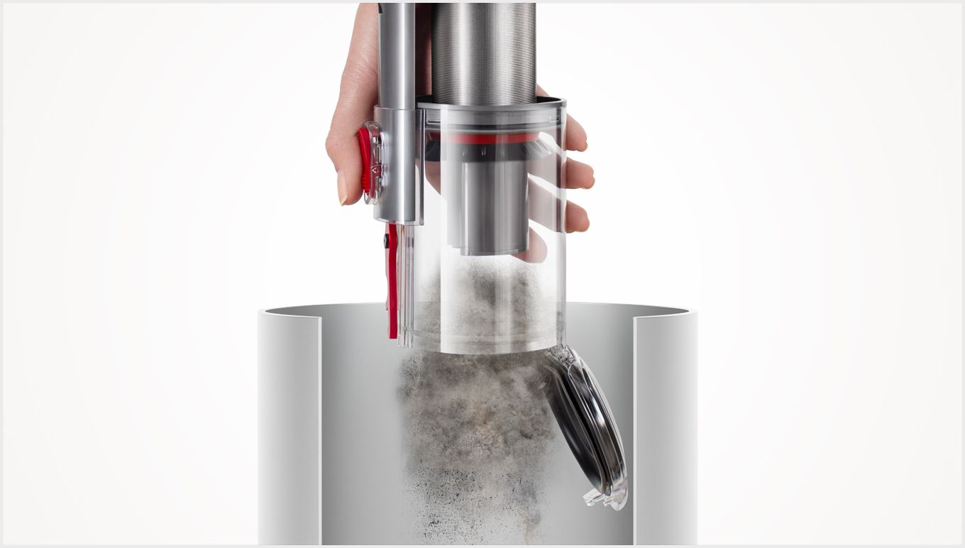 Svuotamento del contenitore dell'aspirapolvere Omni-glide.