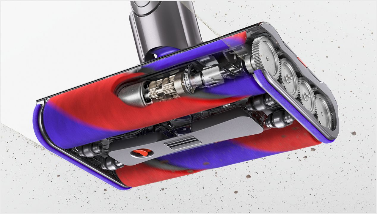 Cutaway image of the omnidirectional Fluffy cleaner head