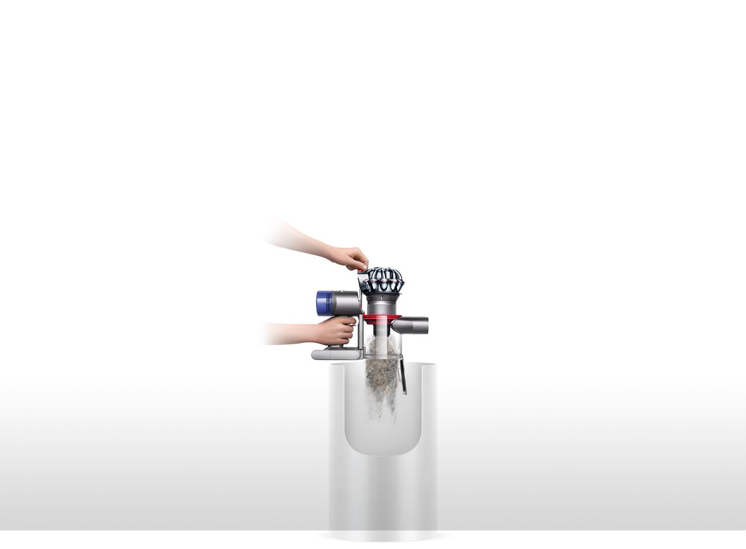 Mecanismo de expulsión de polvo Dyson