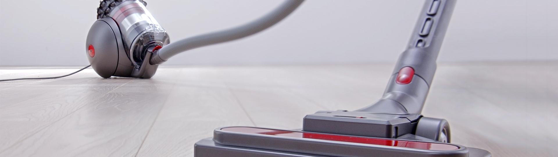 Animacja technologii wewnątrz odkurzacza przewodowego Dyson