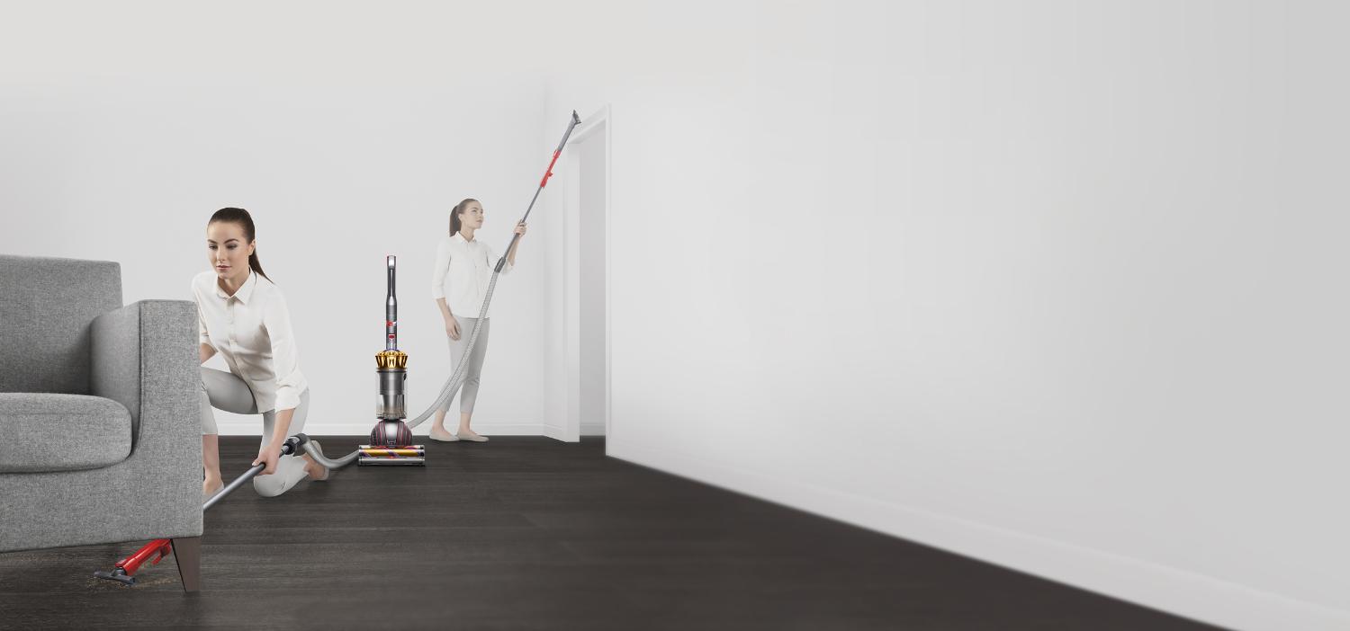Cleaning in different areas with a Dyson Ball Animal 3 vacuum