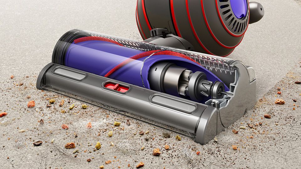Cutaway of Dyson Motorbar™ cleaner head