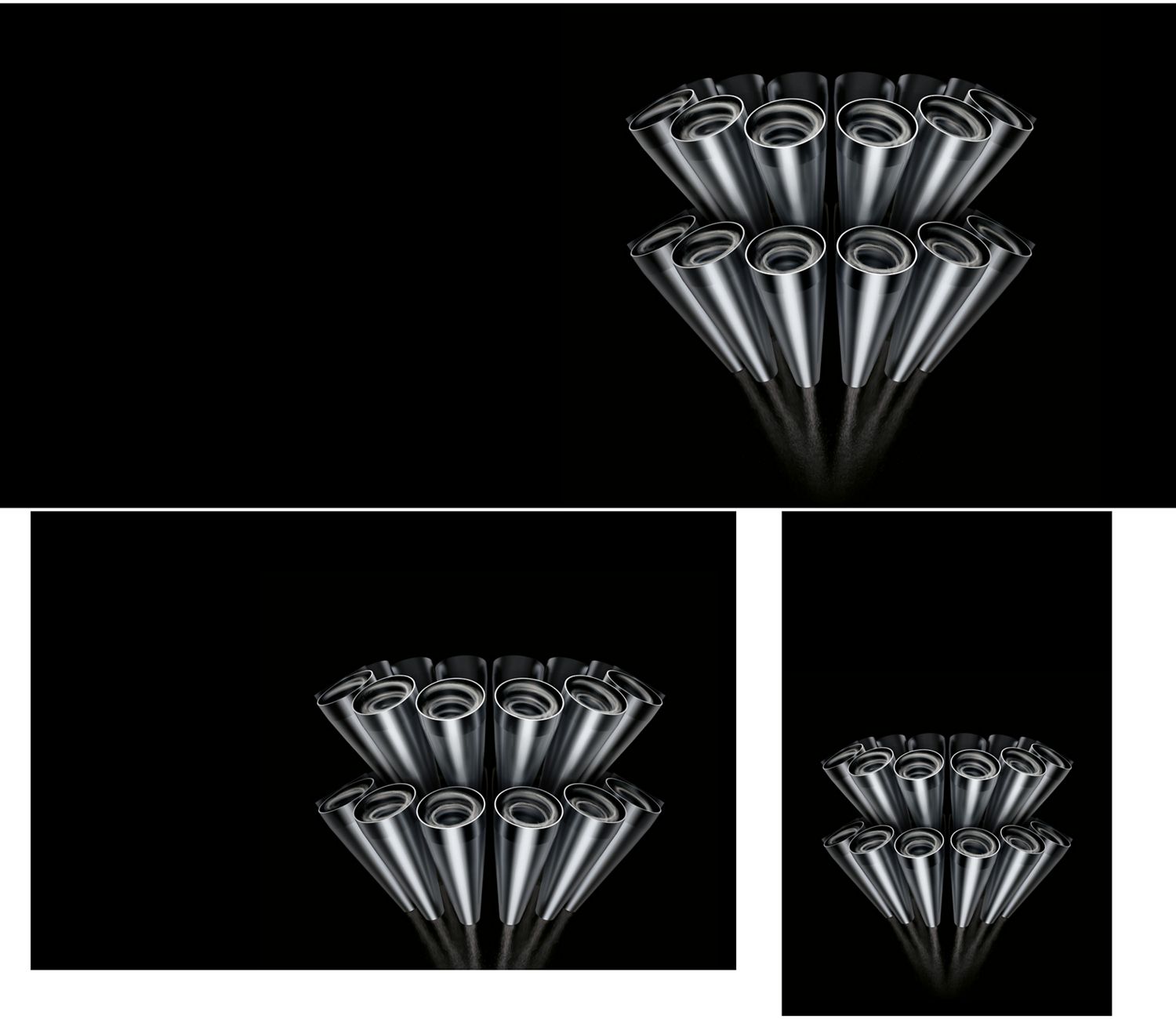 Close-up cutaway of the Radial Root Cyclone technology.