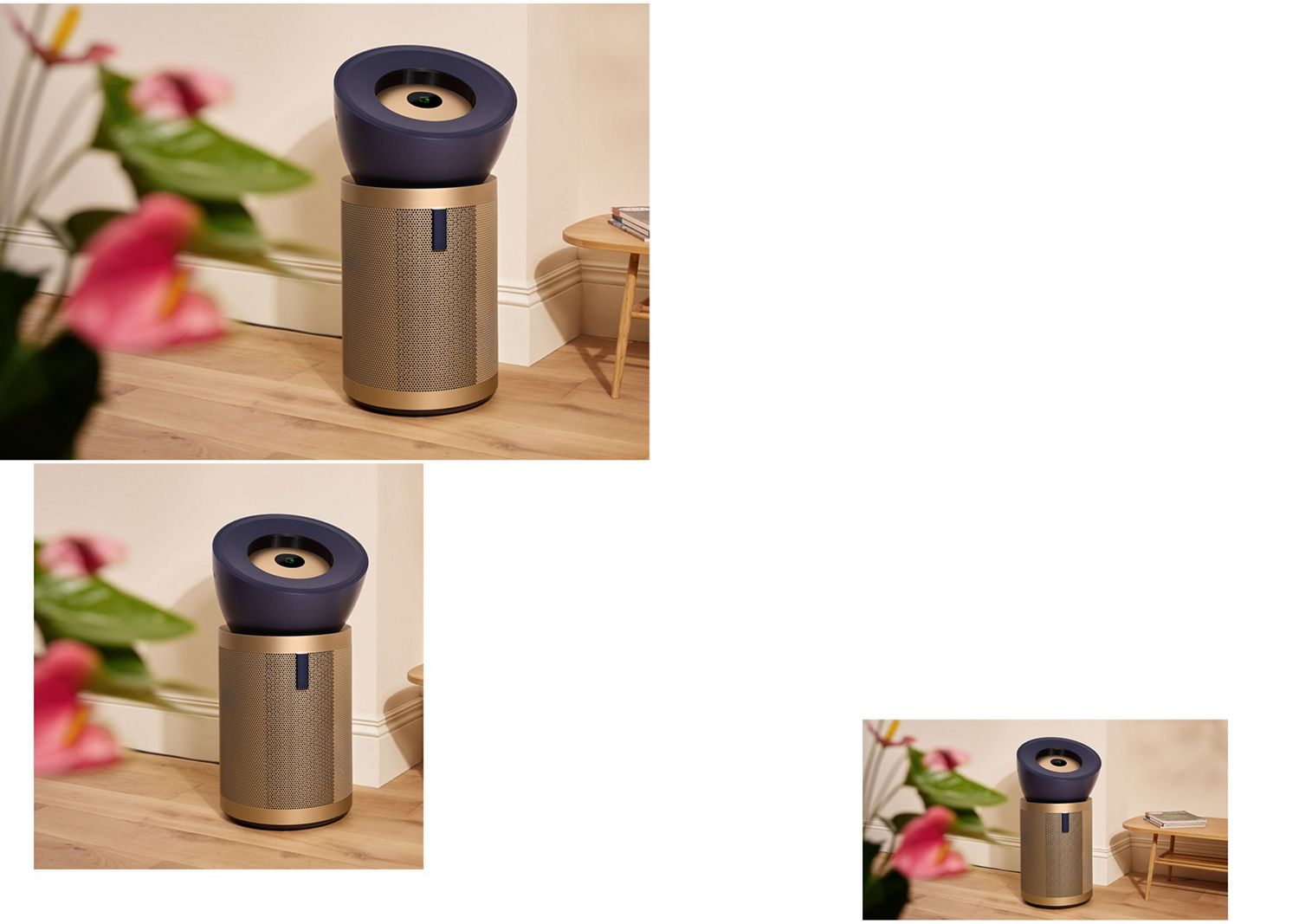 A Dyson Purifier Big+Quiet Formaldehyde air purifier reduces allergens in a room.
