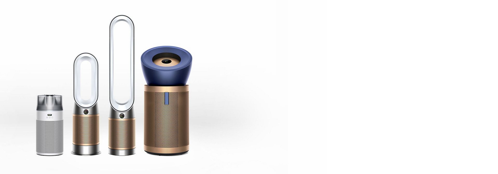 Řada čističek vzduchu značky Dyson.