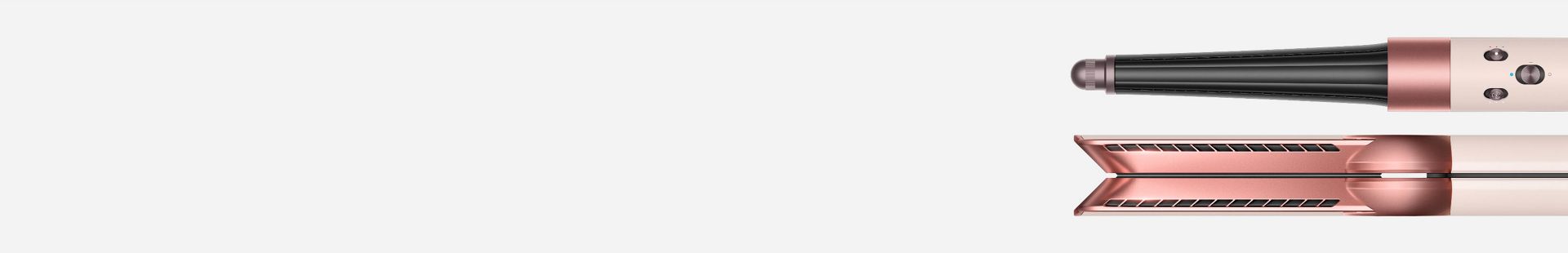 Dyson Airwrap ID multi-styler and dryer and Airstrait dryer and straightener.