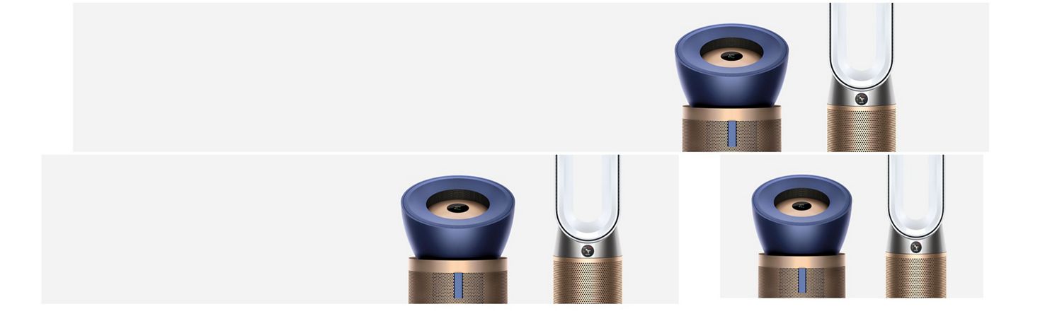 Dyson Purifier Big + Quiet Formaldehyde BP04 purifying fan and Purifier Hot+Cool HP09 Formaldehyde purifying fan heater.