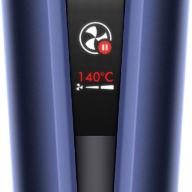 Close-up of the LCD screen.