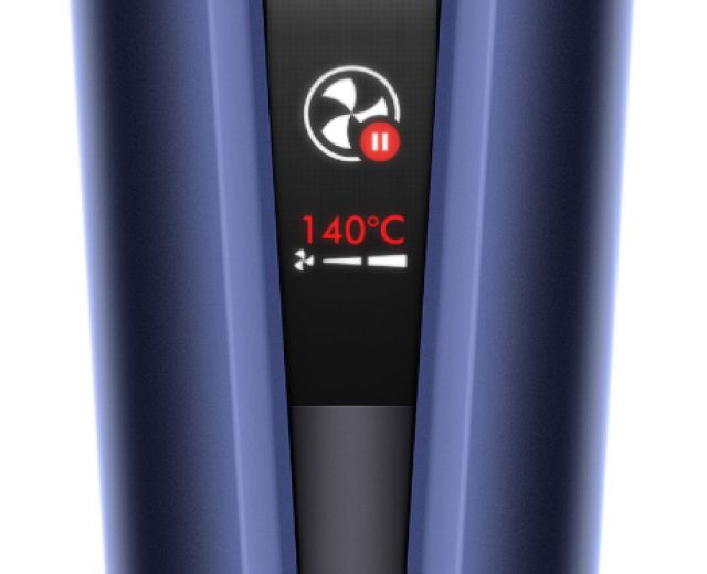 Gros plan sur l’écran LCD.