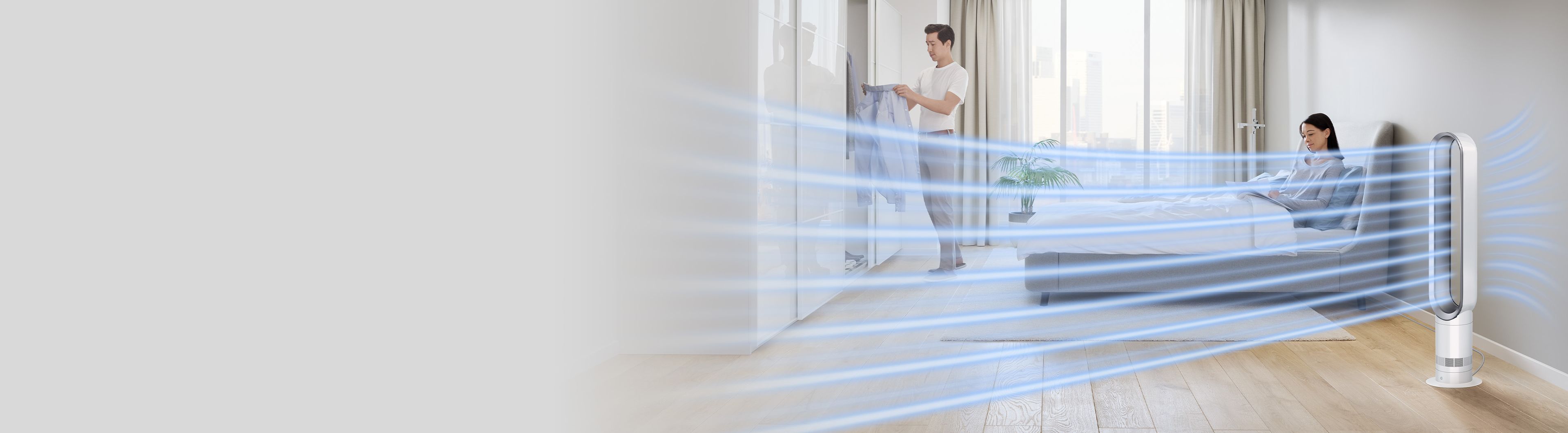 Dyson Cool™ Tower Fan Heater AM09 (Satin Black/Nickel)
