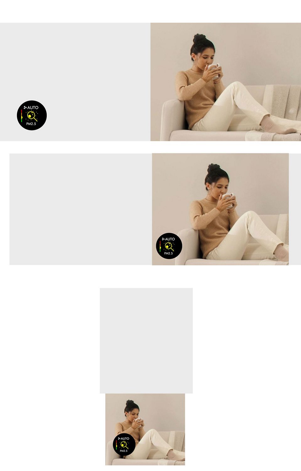 Une plante d’intérieur libérant du pollen dans l’air.