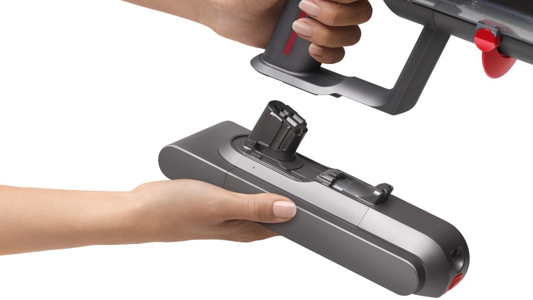 A battery being swapped.