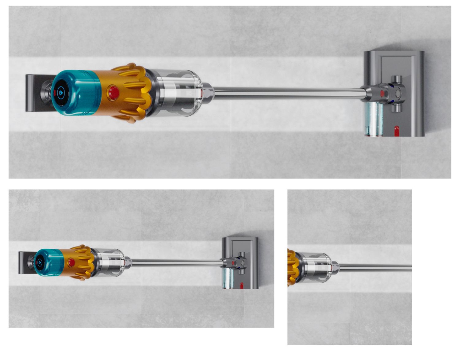 The Dyson Submarine wet roller head for the V12s Detect Slim Submarine Complete wet and dry vacuum.