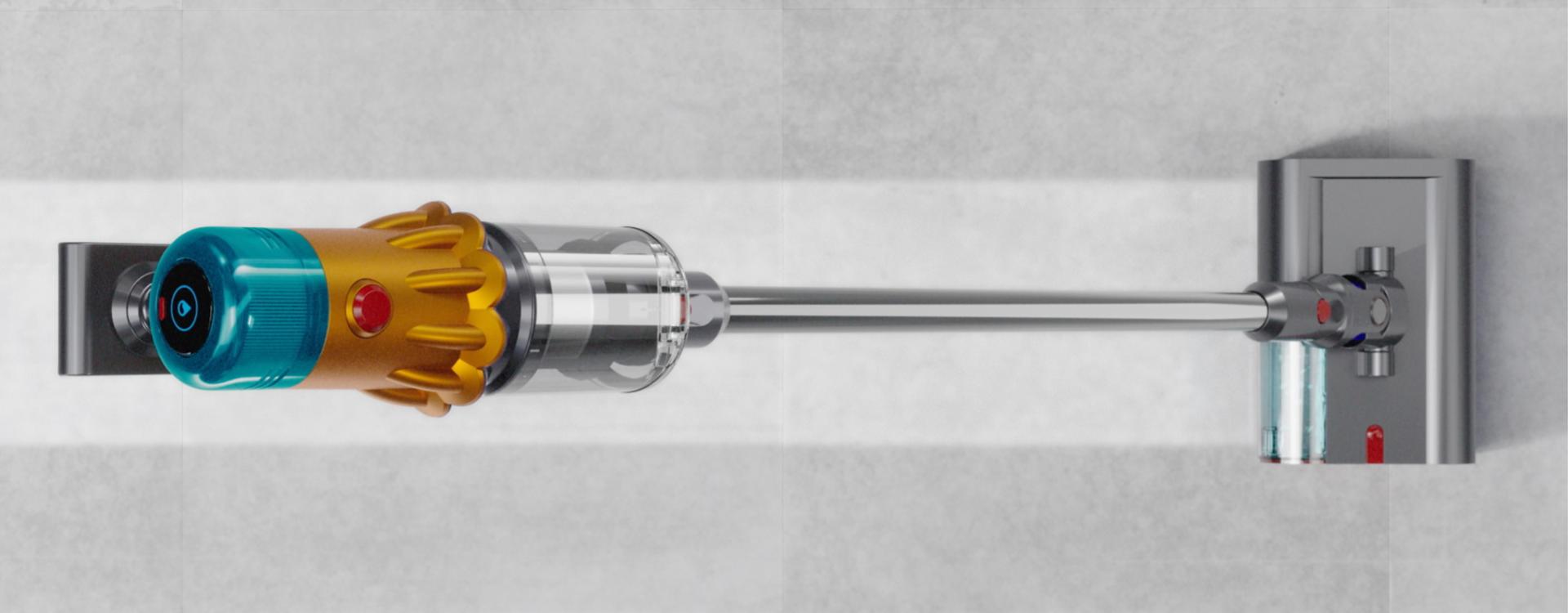 Elektroszczotka do czyszczenia na mokro Submarine™ wraz z odkurzaczem bezprzewodowym V12s Detect Slim Submarine myje podłogi twarde.