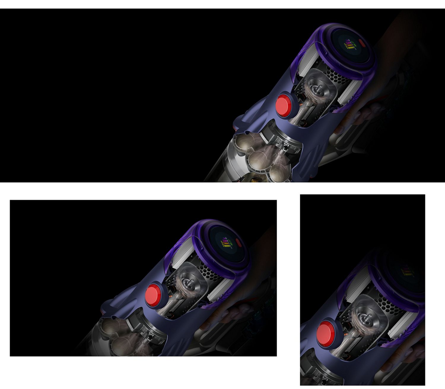 A cut-out of the Dyson V12 Detect Slim Absolute.