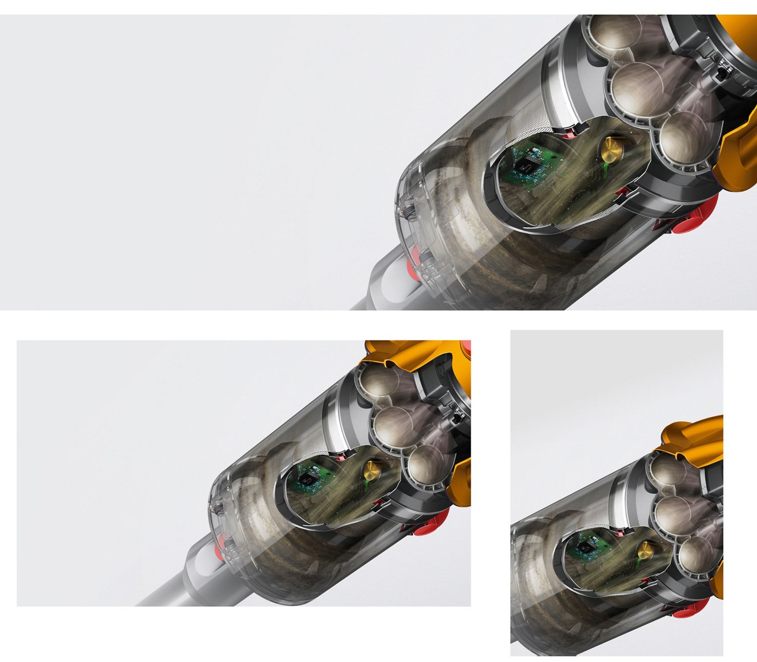 A cut-out of the Dyson V12 Detect Slim Absolute.