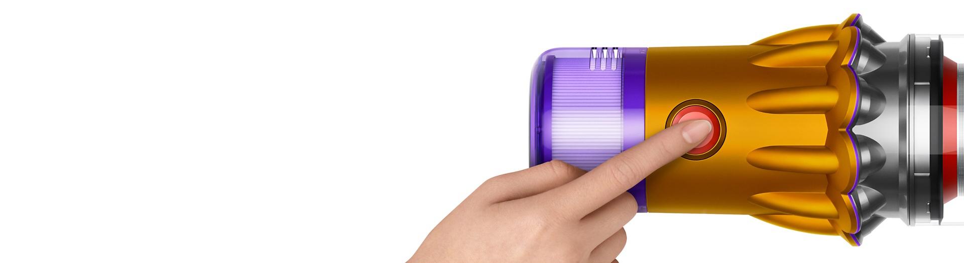 A close-up shot of the Dyson V12 Detect Slim vacuum.