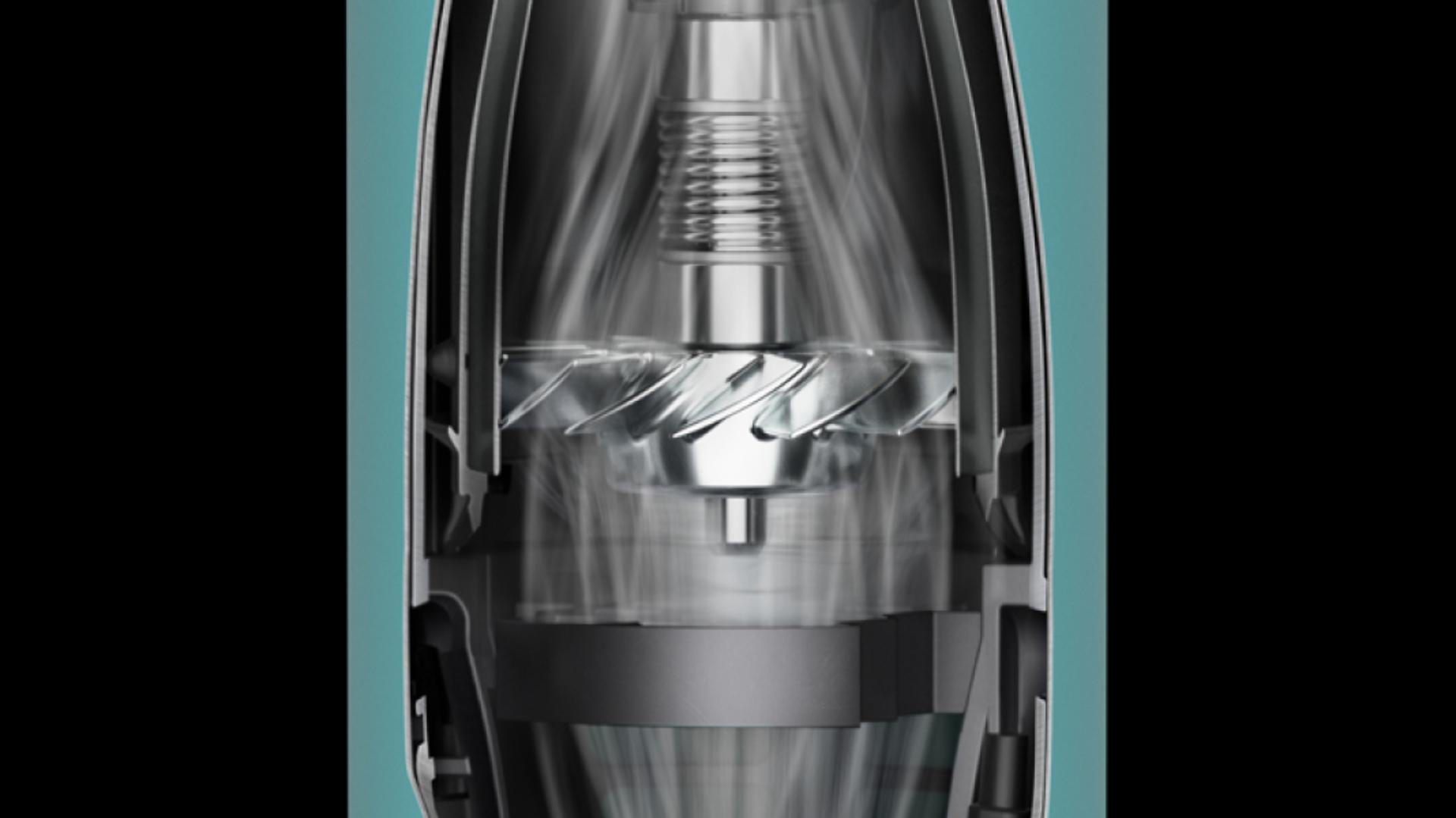 Technologia silnika Dyson Hyperdymium w rączce suszarki Dyson Supersonic Nural
