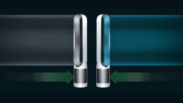 Der Dyson Pure Cool™ Luftreiniger reinigt und kühlt die Luft.