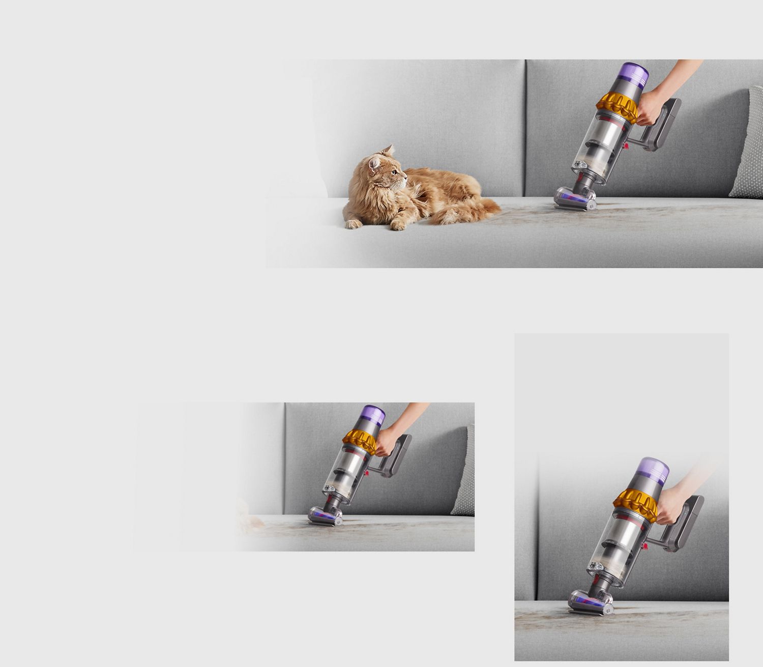A cut-out of the Dyson V12 Detect Slim Absolute.
