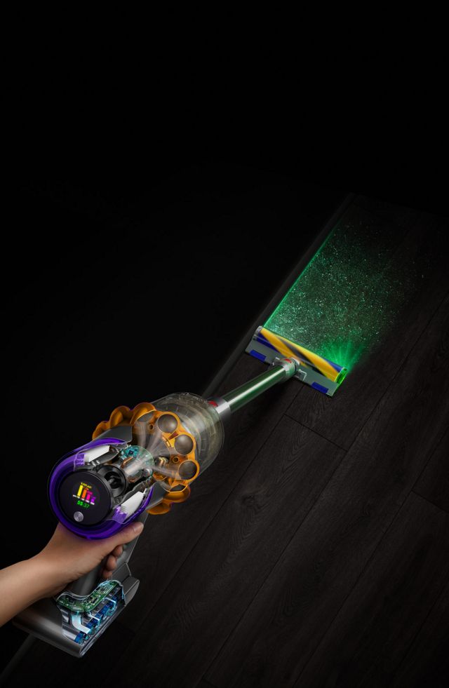 Dyson V15 Detect vacuum (Yellow/Iron)