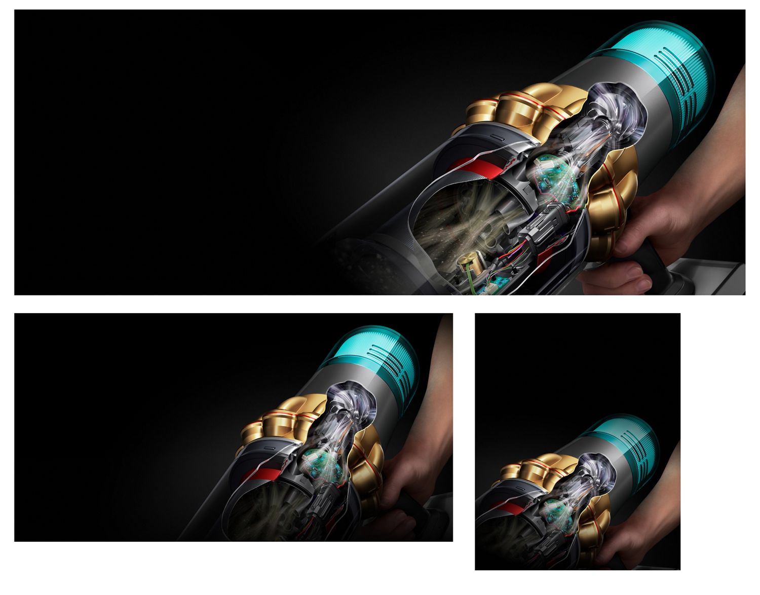 Cutaway of the Dyson V15s Detect Submarine showing the Hyperdymium motor. Cutaway of the Dyson V15s Detect Submarine showing the Hyperdymium motor.