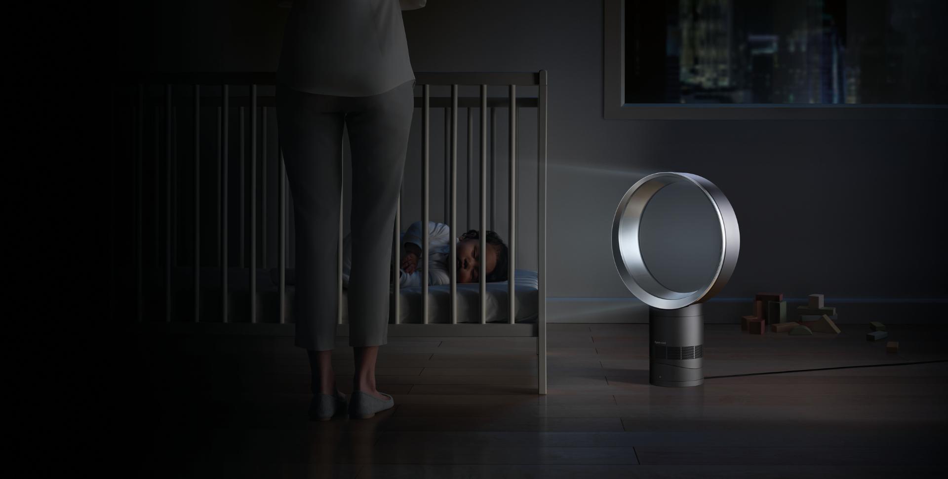Dyson fan in nursery