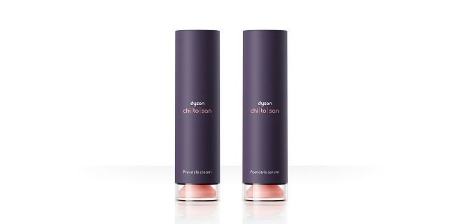 Dyson Chitosan Pre-style cream and Post-style serum. Dyson Chitosan Pre-style cream and Post-style serum.