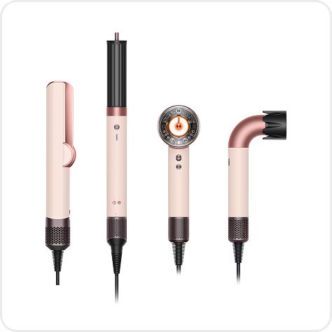 A range of Dyson Beauty machines.