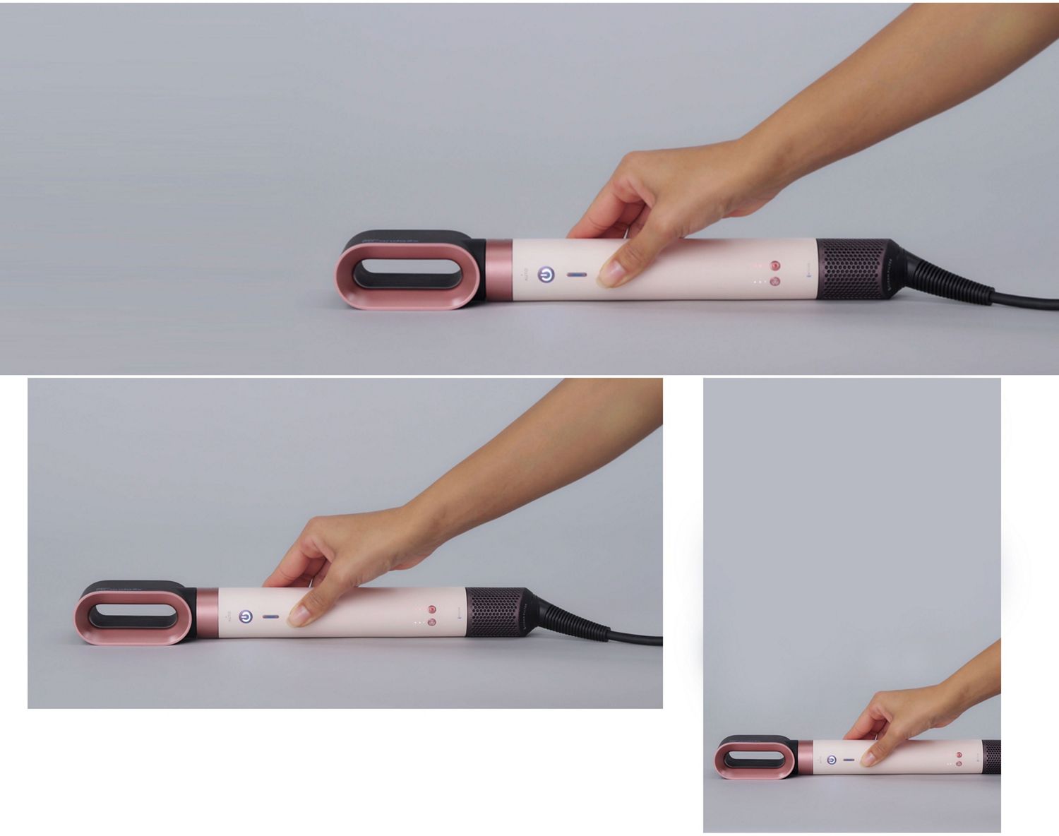 The Dyson Airwrap Co-anda2x multi-styler and dryer with a transparent version showing the technology within.