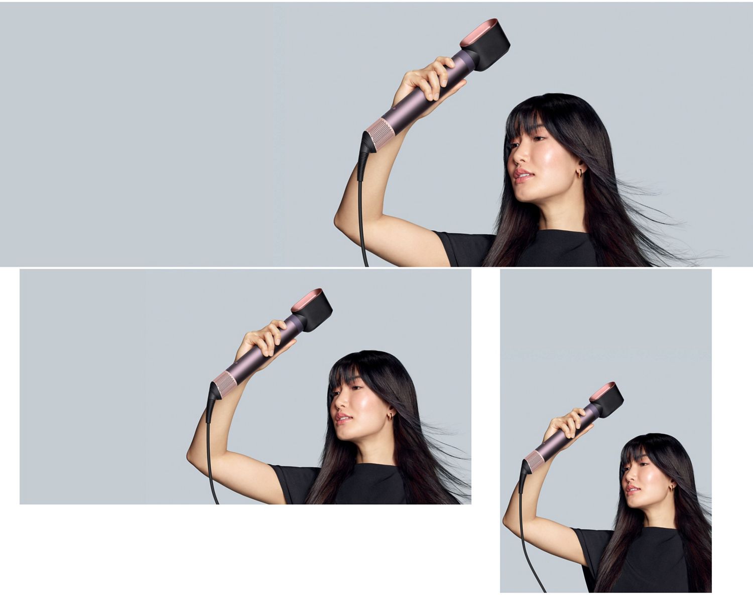 The Dyson Airwrap Co-anda2x multi-styler and dryer with the Fast dryer 2x attachment.
