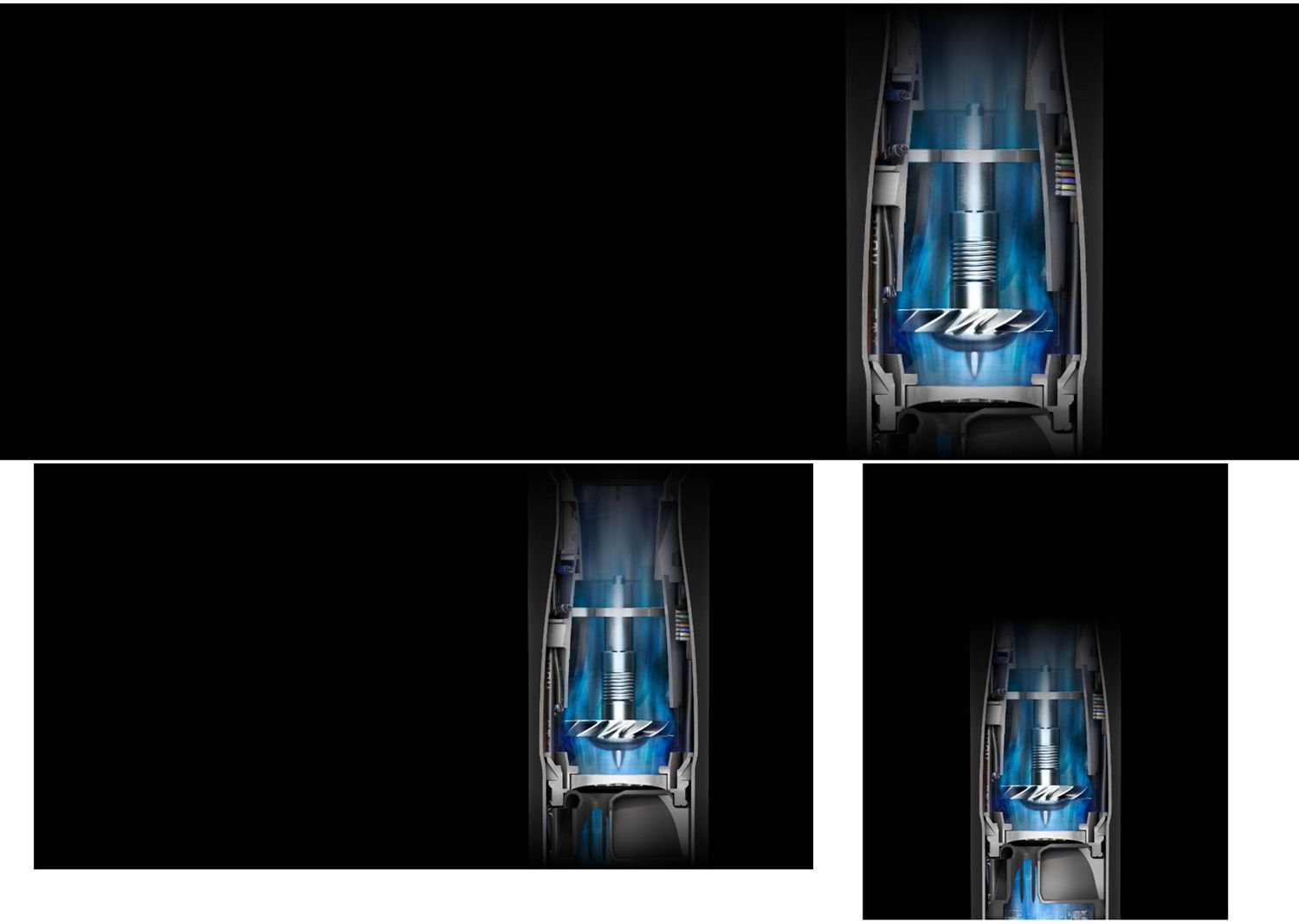 Cutaway graphic showing the Dyson Hyperdymium motor within the Dyson Airwrap i.d. multi-styler and dryer. Cutaway graphic showing the Dyson Hyperdymium motor within the Dyson Airwrap i.d. multi-styler and dryer.