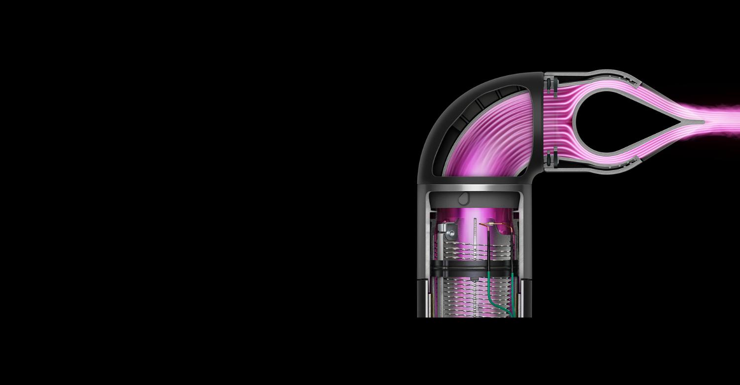 Air flowing through the Blade concentrator.
