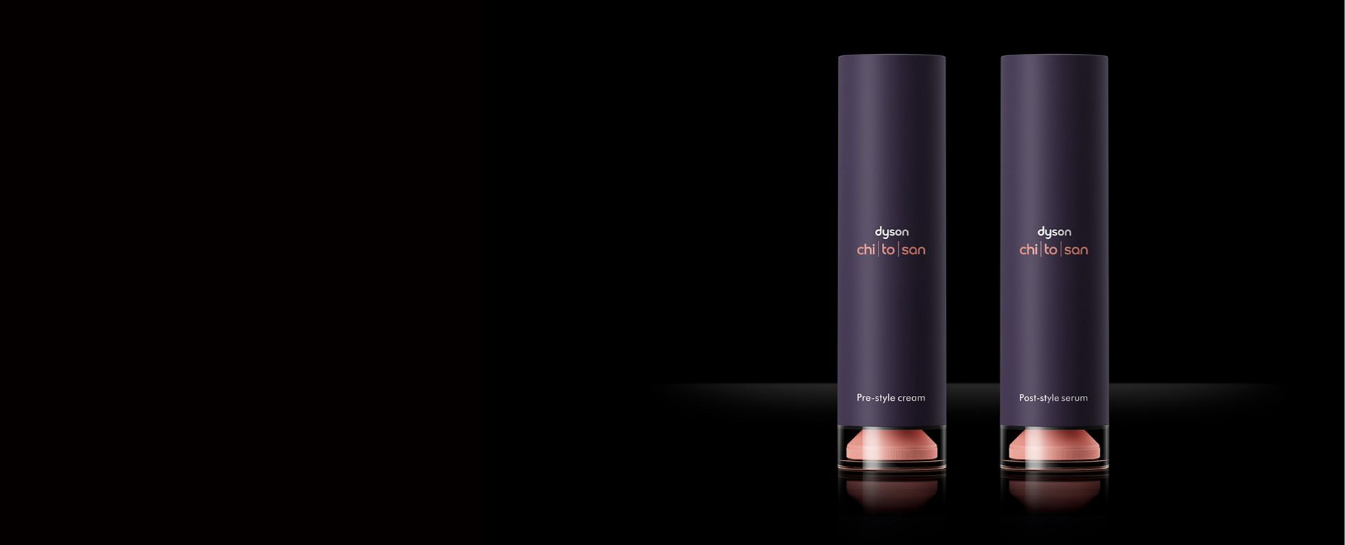 Dyson Chitosan styling range sitting side by side.