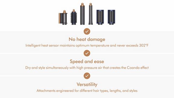 PB Dyson Airwrap Complete Long Attachments & Benefits