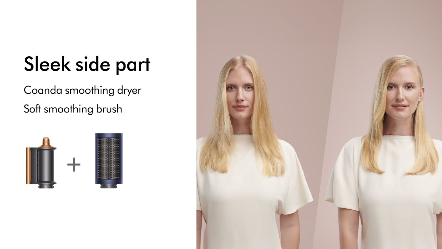 Sleek Side Part - PB Dyson Airwrap Complete Long