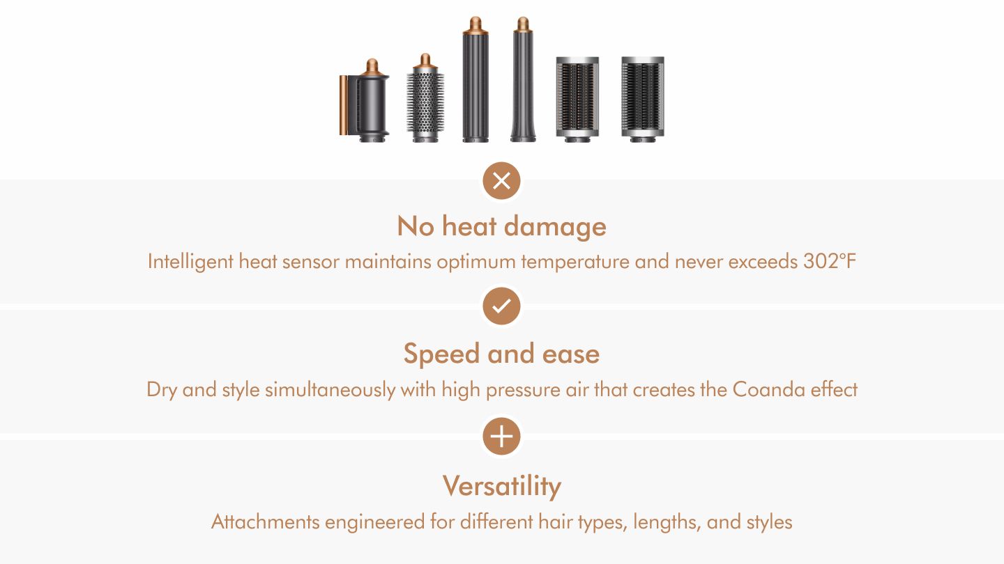 NC Dyson Airwrap Complete Long Attachments & Benefits