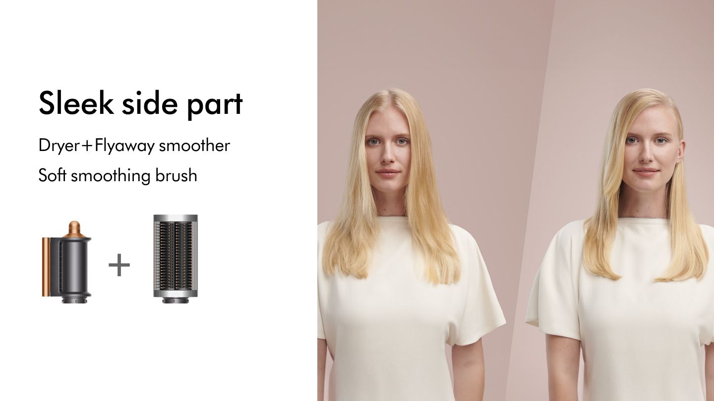Sleek Side Part - NC Dyson Airwrap Complete Long