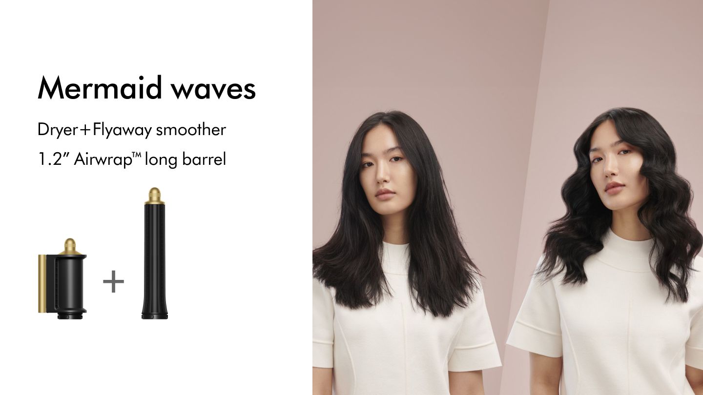 Mermaid Waves - Onyx BG Dyson Airwrap Complete Long