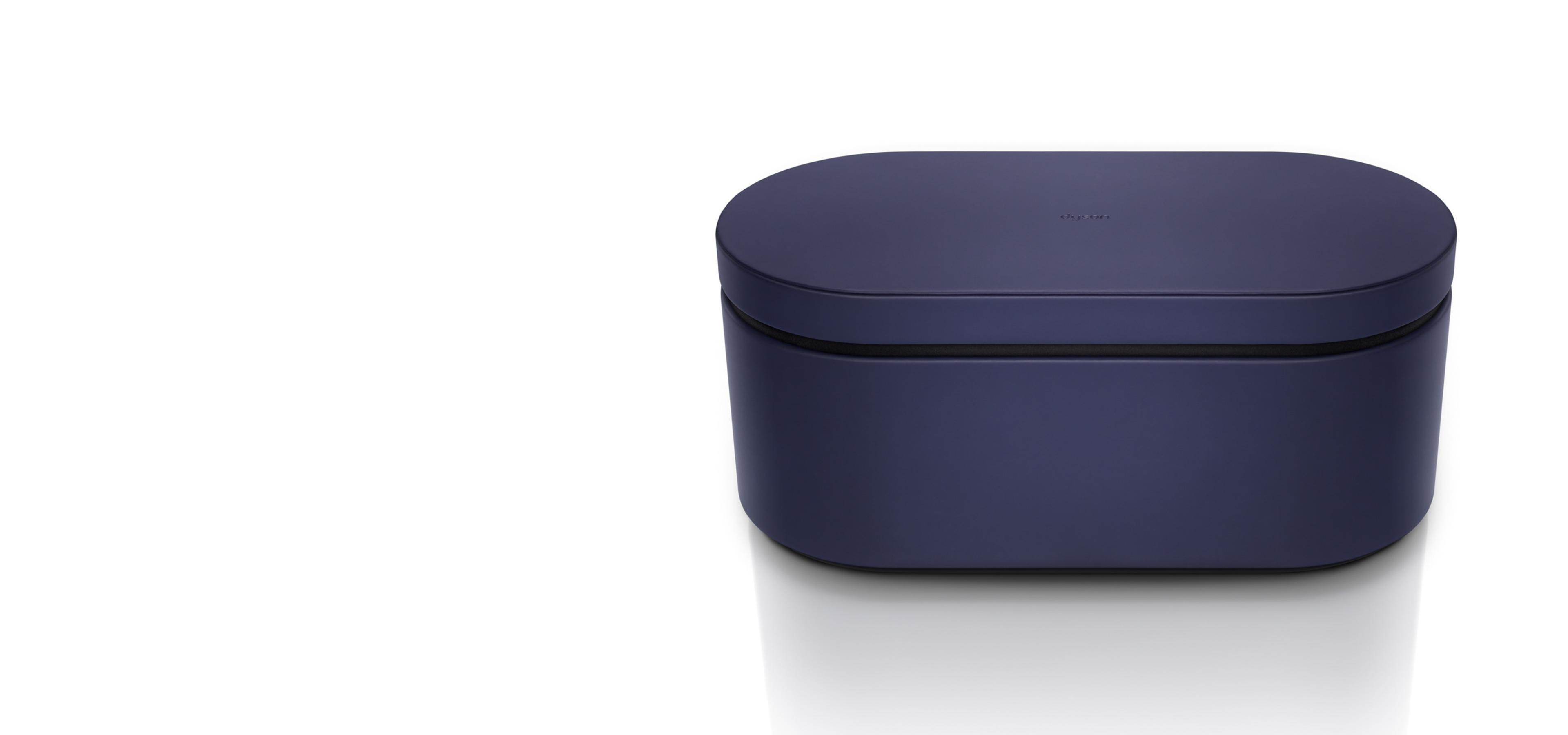 Caixa de armazenamento em azul da Prússia